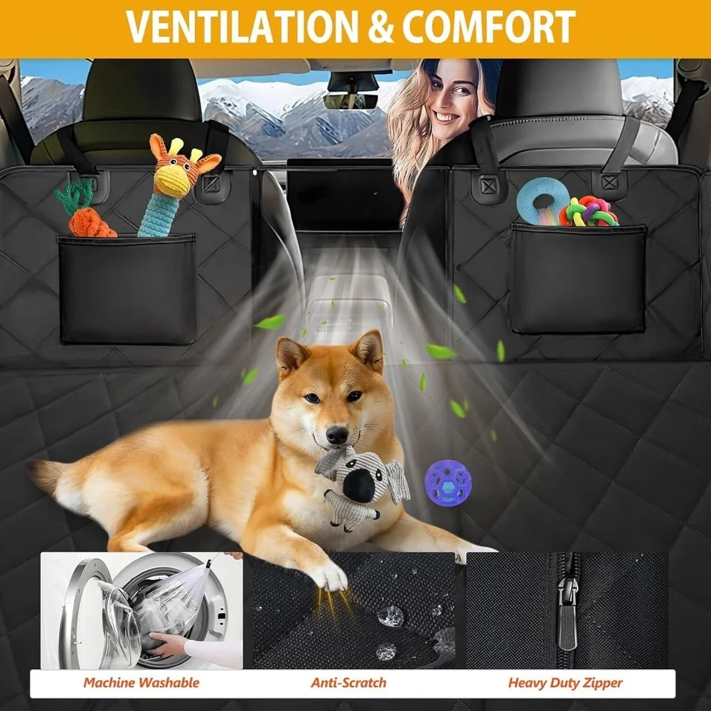 ROUWINNE Back Seat Extender‎ Dog Car Seat Cover 400 lb Large Space